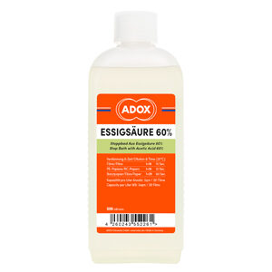 Adox Stop Bath With Acetic Acid 500ml Concentrate