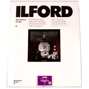 Ilford Multigrade RC Deluxe Glossy 12x16 Inch Paper - 10 Sheets