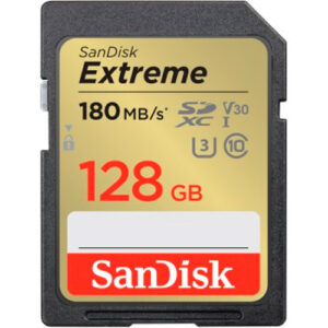 SanDisk 128GB Extreme V30 SDXC Memory Card (180MB|s)