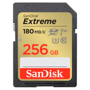 SanDisk 256GB Extreme V30 SDXC Memory Card (180MB|s)