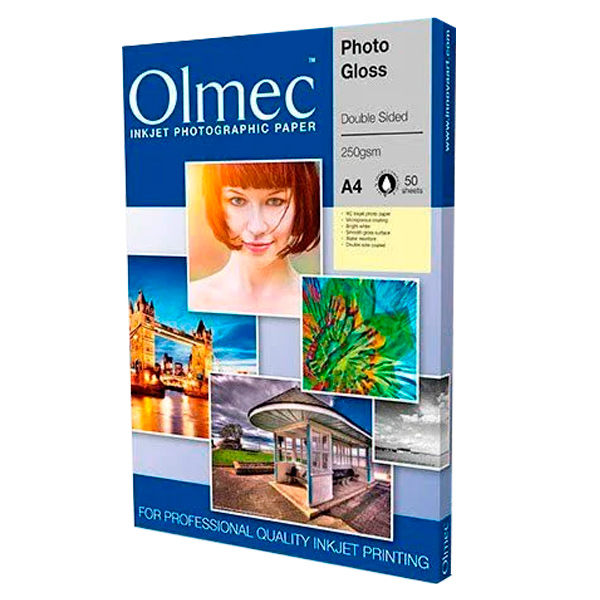 Olmec Inkjet Paper Photo Gloss A4 Double Sided (50 Sheets)