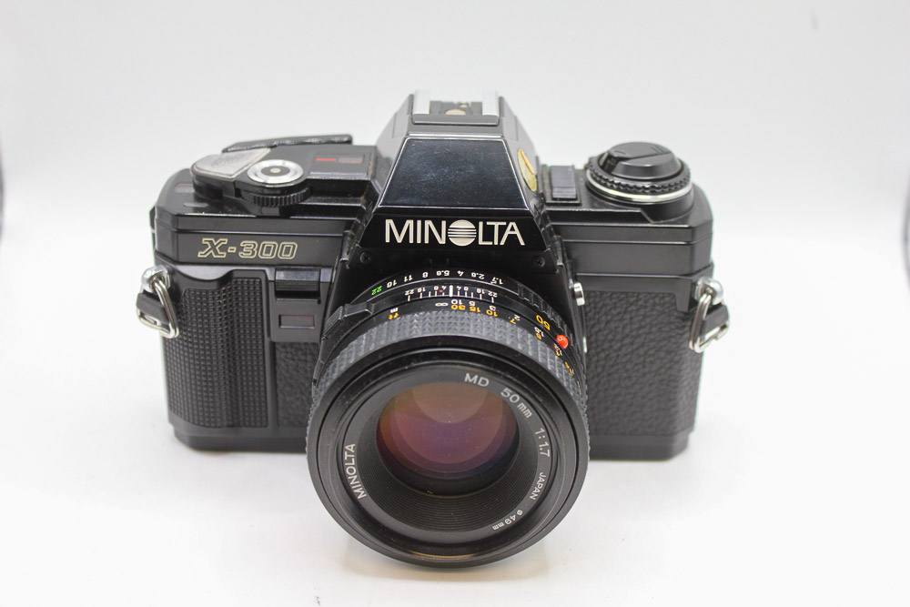 Minolta X-300 + 50mm F1.7 Lens 35mm Film Camera. (Used)