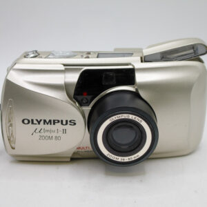 Olympus MJU Zoom 80 II Silver. 35mm Film Camera. (Used)