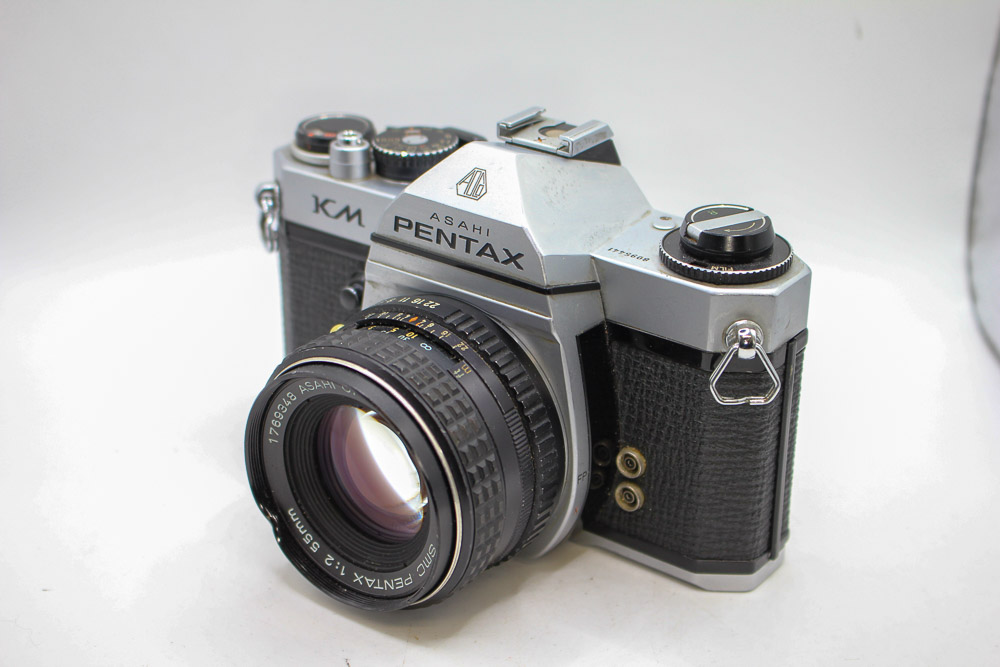 Pentax KM with 50mm F2 Lens. 35mm Film Camera (USED)