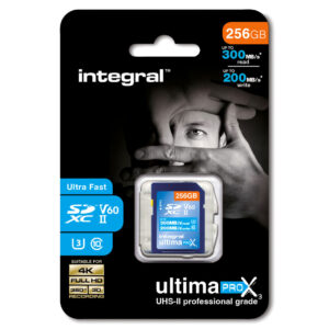 Integral 256GB UltimaPro X3 SDXC Memory Card (300MB|sec)
